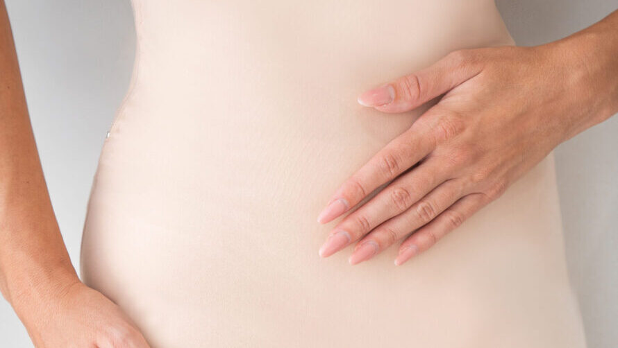 A body after tumescent liposuction