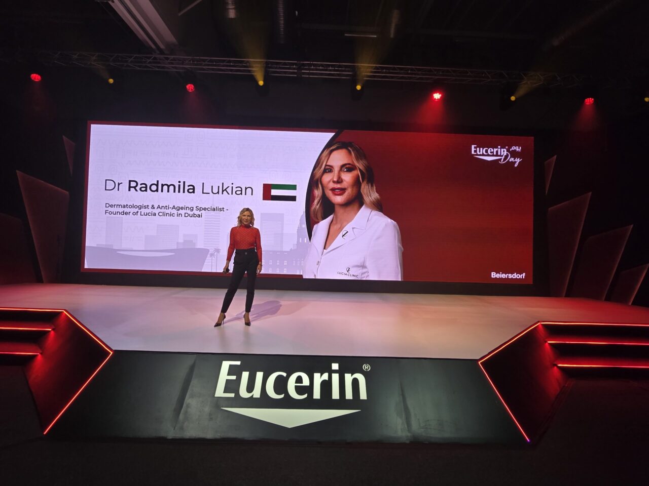 Dr. Radmila Lukian at Eucerin Summit