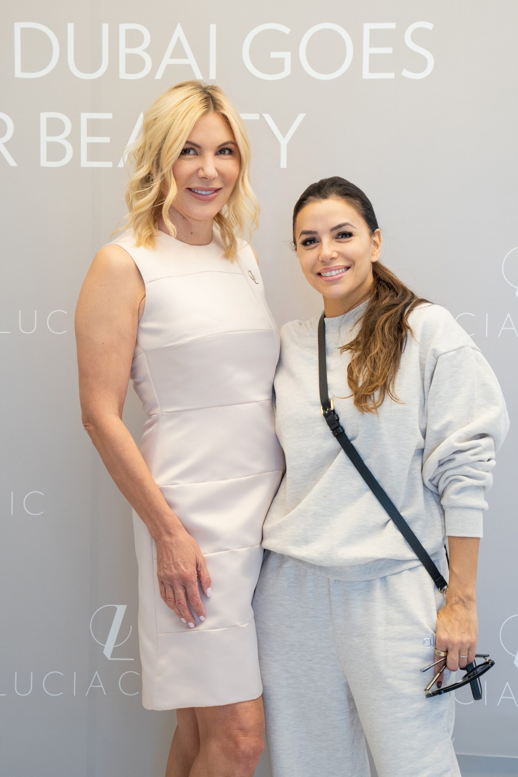 Dr. Radmila and Eva Longoria at Lucia Clinic