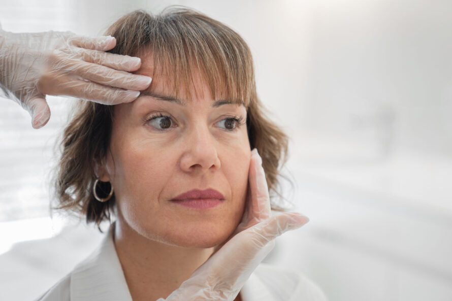 A woman getting subtle enhancements