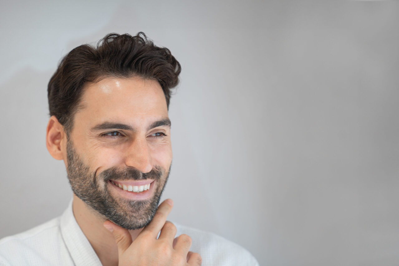 A man after preventive treatments