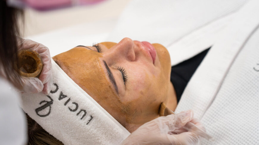 A woman getting a treatment