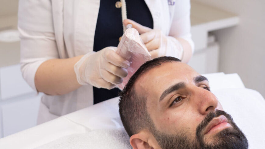 A man getting one of the preventative treatments