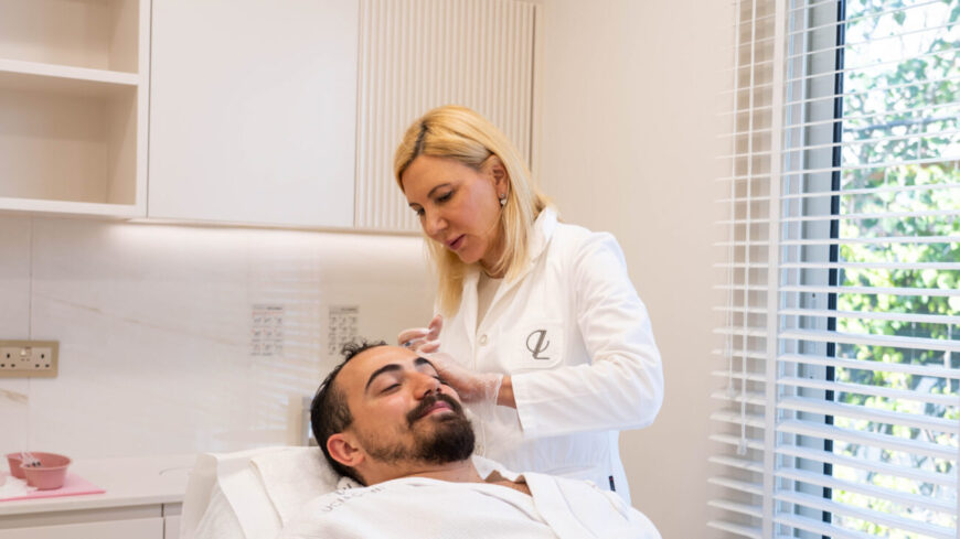 Dr. Radmila Lukian treating a patient with Exosomes
